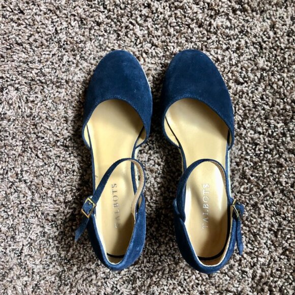 Talbots Lyndsay Espadrille Wedges (Navy, 7M) - Picture 2 of 3